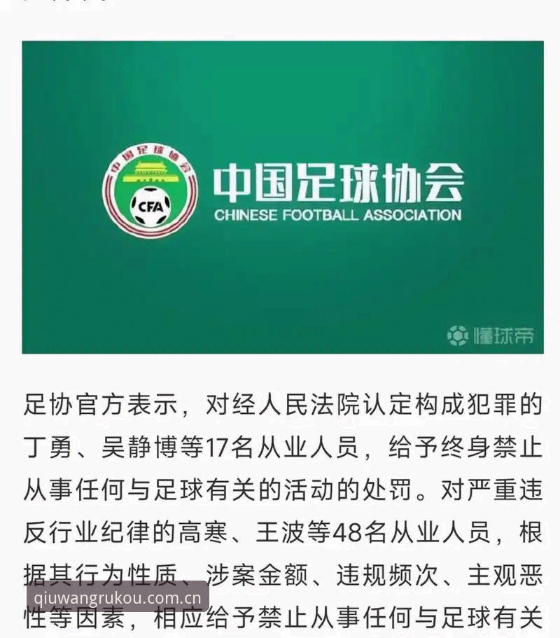 球王会注册推荐 中国足协第三批禁足名单解读教程:如何在球王会官网追踪最新赛事动态